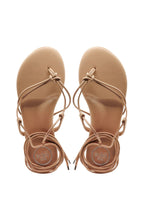 Load image into Gallery viewer, Wrap sandal - Tan Soleil sea