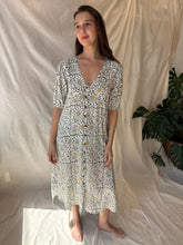 Load image into Gallery viewer, Green Floral Matisse Dress Maelu Designs