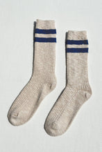 Load image into Gallery viewer, Cottage Varsity Socks Le Bon Shoppe Oatmeal Varsity