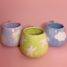 Load image into Gallery viewer, Cute Cup Lai Ceramics Lime Stars