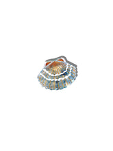 Load image into Gallery viewer, Hand-painted Seashell Claw Hair Clip | Eco-Friendly Solar Eclipse Shimmer Blue - Limited Edition