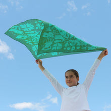 Load image into Gallery viewer, Night Pollinators Scarf | 100% Silk Bandana | Women's Scarf Voyager Silk - Silk Scarves