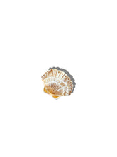 Load image into Gallery viewer, Hand-painted Mini Seashell Claw Hair Clip | Eco-Friendly Solar Eclipse Golden Sand