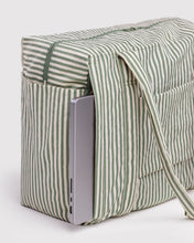 Load image into Gallery viewer, Small Cloud Carry-on - Sage Stripe Baggu