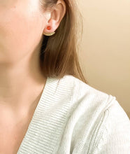 Load image into Gallery viewer, Carnelian Mini Pleat Jacket Earrings Michelle Starbuck Designs