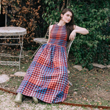 Load image into Gallery viewer, Cabernet Gingham Jane Dress