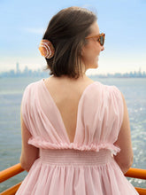 Load image into Gallery viewer, Hand-painted Seashell Claw Hair Clip | Eco-Friendly Solar Eclipse