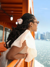 Load image into Gallery viewer, Hand-painted Seashell Claw Hair Clip | Eco-Friendly Solar Eclipse