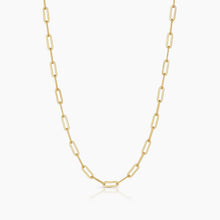 Load image into Gallery viewer, Malene Mother Of Pearl Paperclip Necklace THATCH