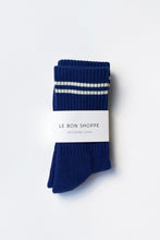 Load image into Gallery viewer, BOYFRIEND SOCKS - NAVY Le Bon Shoppe