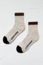 Load image into Gallery viewer, COLOR BLOCK SOCKS - BLACK COFFEE Le Bon Shoppe