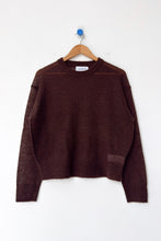 Load image into Gallery viewer, Cecile Crew Neck Mohair Sweater - Espresso