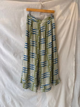 Load image into Gallery viewer, Green Blue Geo Fleur Pant Maelu Designs