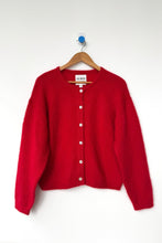 Load image into Gallery viewer, LEILA MOHAIR CARDIGAN - Red Le Bon Shoppe