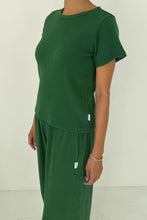 Load image into Gallery viewer, POINTELLE BABE TEE - MOSS GREEN Le Bon Shoppe