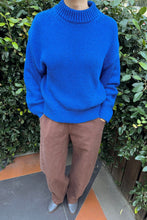 Load image into Gallery viewer, Zoe Cotton Sweater - Cobalt Le Bon Shoppe