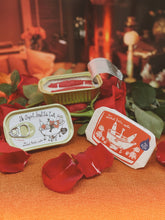 Load image into Gallery viewer, Tinned Fish Candle - Smoked Rose Water Tinned Candle