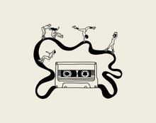 Load image into Gallery viewer, Girls Skate Session, Retro Music Art Print Tumbleweed Design Studio