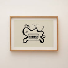 Load image into Gallery viewer, Girls Skate Session, Retro Music Art Print Tumbleweed Design Studio
