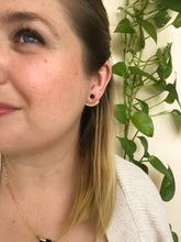 Load image into Gallery viewer, Onyx Mini Pleat Jacket Earrings Michelle Starbuck Designs