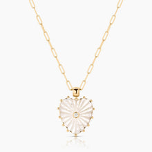 Load image into Gallery viewer, Malene Mother Of Pearl Paperclip Necklace THATCH