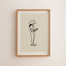 Load image into Gallery viewer, Music Lover Coastal Inspired Minimal Art Print Tumbleweed Design Studio