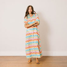 Load image into Gallery viewer, Summer Camp Geo Dress Sunshine Tienda