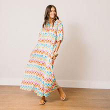 Load image into Gallery viewer, Summer Camp Geo Dress Sunshine Tienda