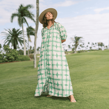 Load image into Gallery viewer, VIRIDIAN TILE OASIS DRESS Sunshine Tienda