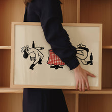 Load image into Gallery viewer, "The Duel" Vintage Western Wall Art Tumbleweed Design Studio 
