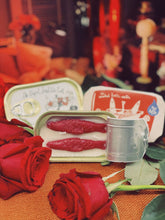 Load image into Gallery viewer, Tinned Fish Candle - Smoked Rose Water Tinned Candle 

