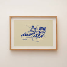 Load image into Gallery viewer, "Swim Club" Vintage Inpsired Minimal Art Print Tumbleweed Design Studio 
