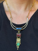 Load image into Gallery viewer, Onyx, Carnelian, &amp; Jade Necklace Fossil and Hide 
