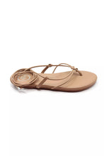 Load image into Gallery viewer, Wrap sandal - Tan Soleil sea 
