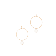 Load image into Gallery viewer, Pearl Hoops May Martin 
