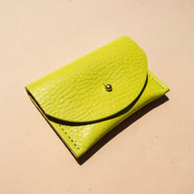 Load image into Gallery viewer, Cardholder - Chartreuse Leather Primecut 
