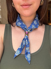 Load image into Gallery viewer, Amethyst Glass Bandana Slide Fossil and Hide 
