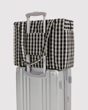 Load image into Gallery viewer, Small Cloud Carry-On - Black And Cream Gingham Baggu 
