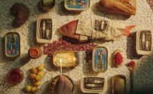 Load image into Gallery viewer, Tinned Fish Candle - Olive Oil and Sea Salt Tinned Candle 
