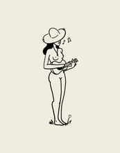 Load image into Gallery viewer, Music Lover Coastal Inspired Minimal Art Print Tumbleweed Design Studio 

