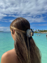 Load image into Gallery viewer, Hand-painted Seashell Claw Hair Clip | Eco-Friendly Solar Eclipse 
