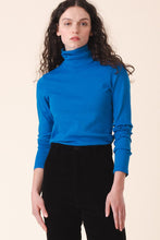 Load image into Gallery viewer, Rib Turtleneck in French Blue Prairie Underground 
