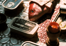 Load image into Gallery viewer, Tinned Fish Candle - Olive Oil and Sea Salt Tinned Candle 
