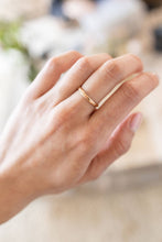 Load image into Gallery viewer, Thick Hammered Stacking Ring in Gold Filled The Land of Salt 
