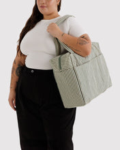 Load image into Gallery viewer, Cloud Carry-on - Sage Stripe Baggu 
