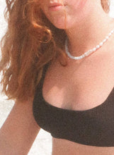 Load image into Gallery viewer, Quince | blue jade and fresh water pearl stone necklace Land of Palms 
