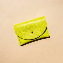 Load image into Gallery viewer, Cardholder - Chartreuse Leather Primecut 
