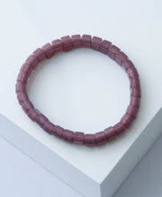 Load image into Gallery viewer, Opaque Glass Bracelet, Plum Noonday Collection 
