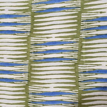 Load image into Gallery viewer, Green Blue Stripe Crop Top Maelu Designs 
