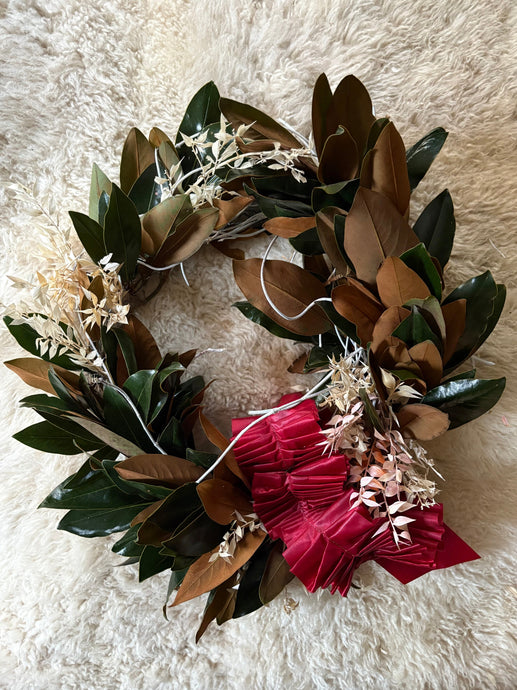 Foraged Magnolia Wreath Making Workshop - NOV 16TH Maelu Designs 